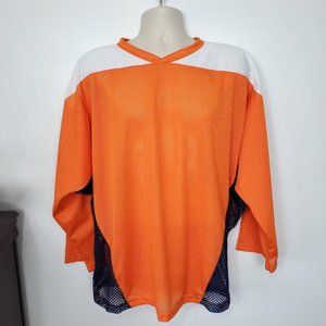 KOBE Mesh Orange Navy White Jersey Casual Activewear Athletic Size M